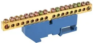 Шина N "ноль" на DIN-изол ШНИ-8х12-18-Д-С IEK YNN10-812-18D-K07