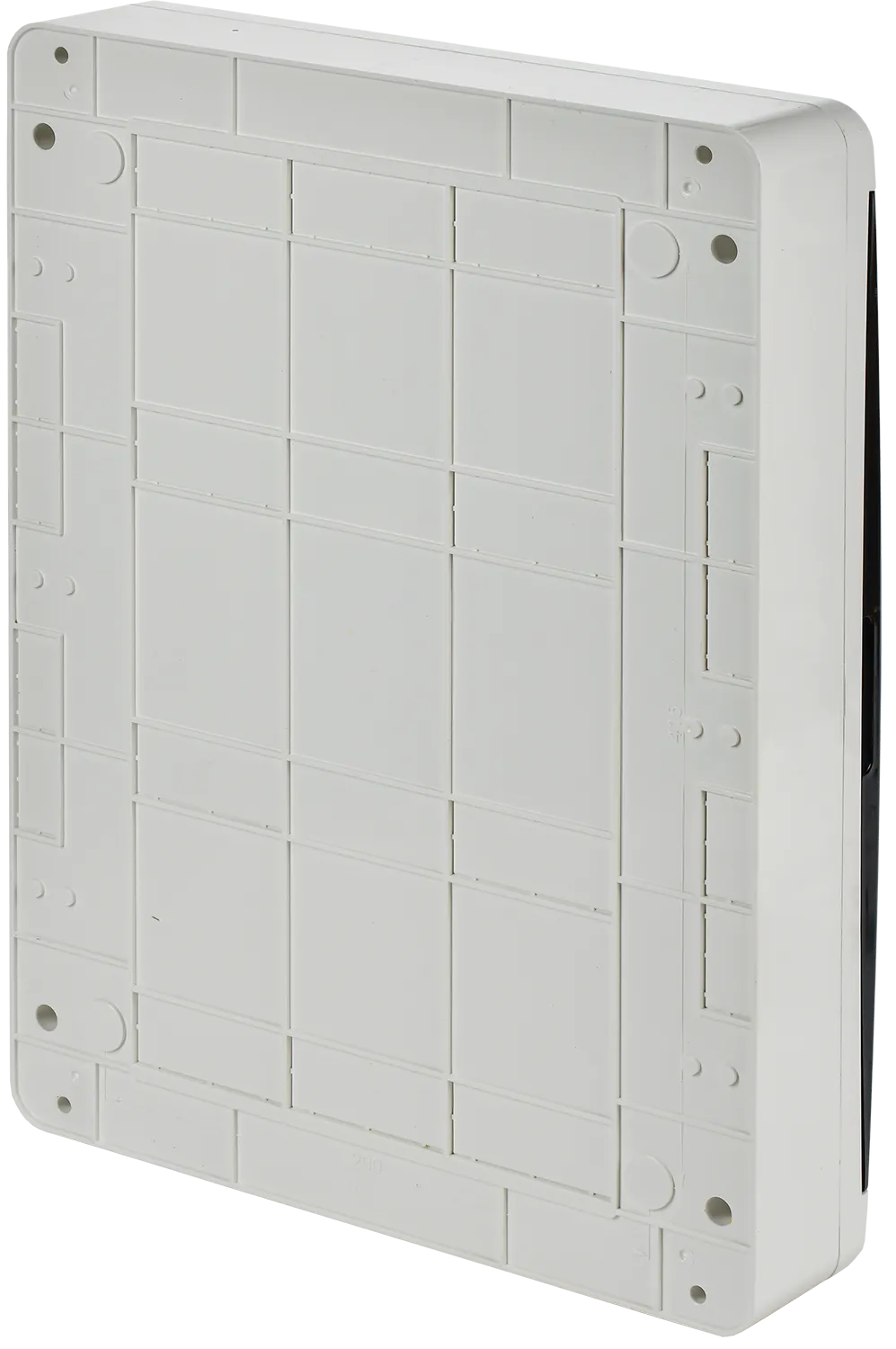 TEKFOR Корпус пластиковый БЕЛЫЙ ЩРН-П-54, IP41 черная прозрачная дверь IEK - Фото 4
