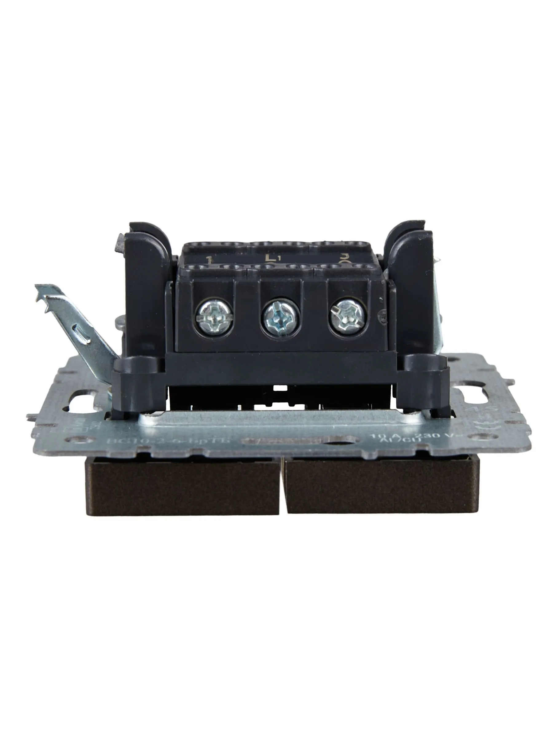 BRITE Выключатель 2-клавишный проходной 10А ВС10-2-6-БрТБ темная бронза IEK - Фото 3