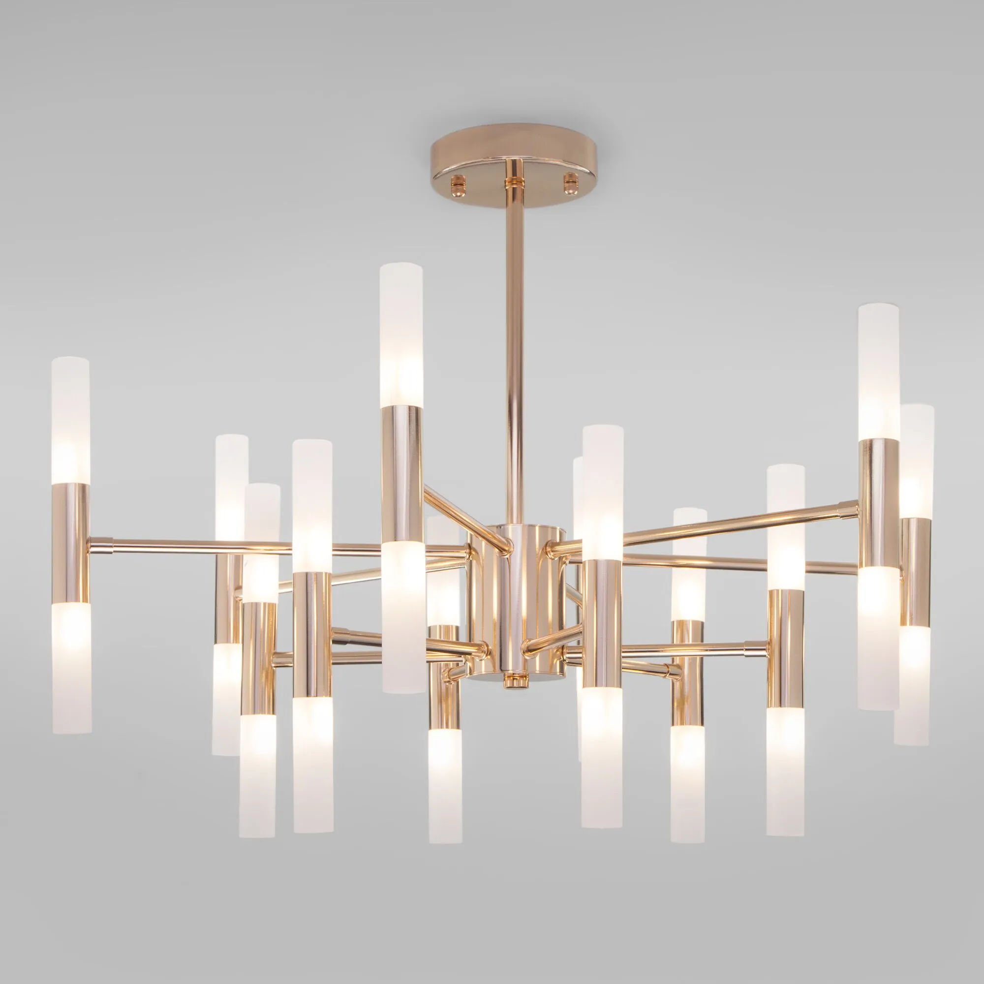 Умный потолочный светильник 350 золото / белый  Eurosvet - Фото 6