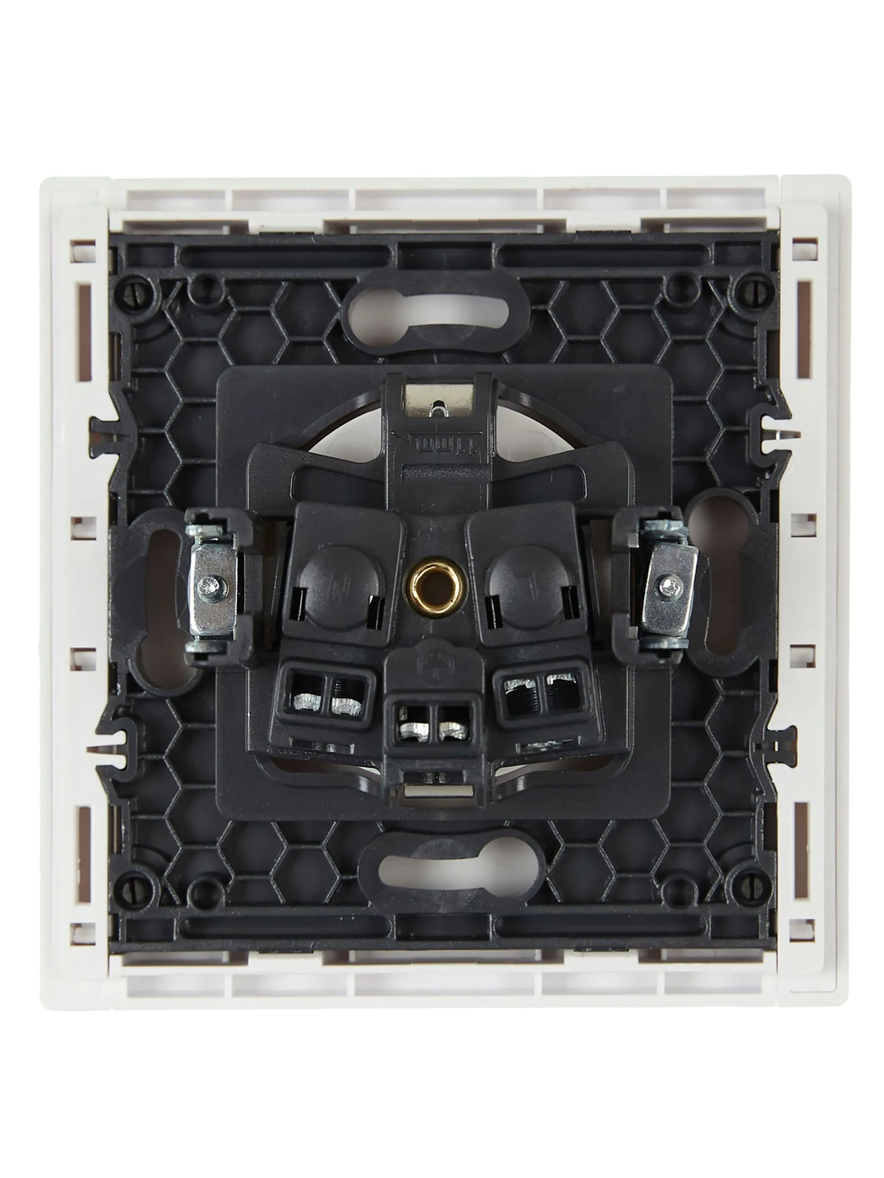 FORTE&PIANO Розетка 1-местная с заземлением без защитных шторок винтовое крепление 16А FP216 белый IEK - Фото 5