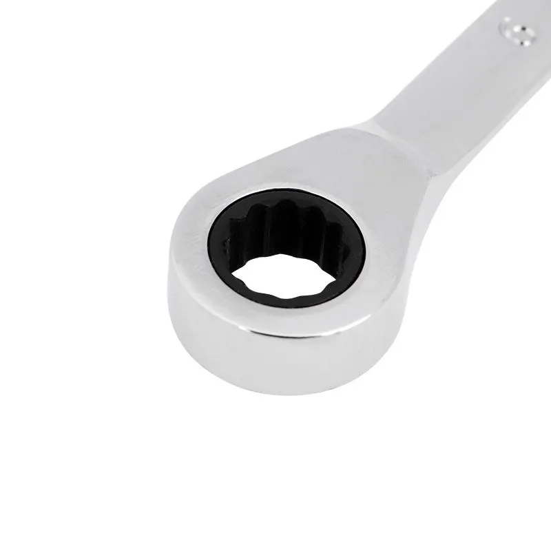 Ключ комбинированный трещоточный 9мм, CrV, зеркальный хром REXANT - Фото 2