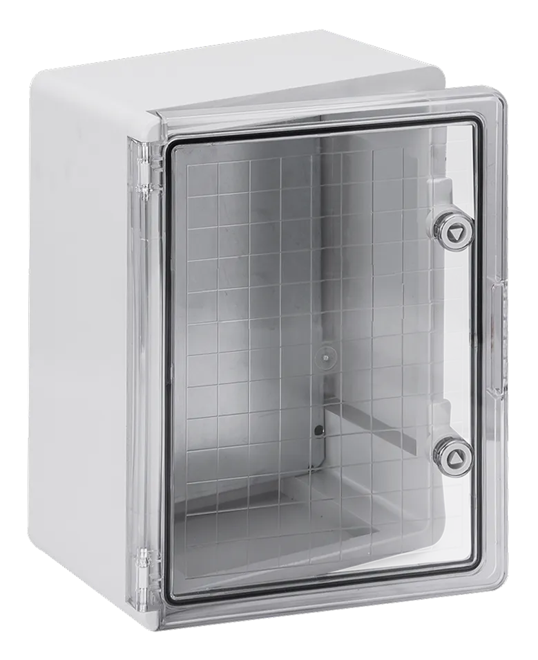 Корпус пластиковый ЩМПп 400х300х170мм прозрачная дверь IP65 DEKRON