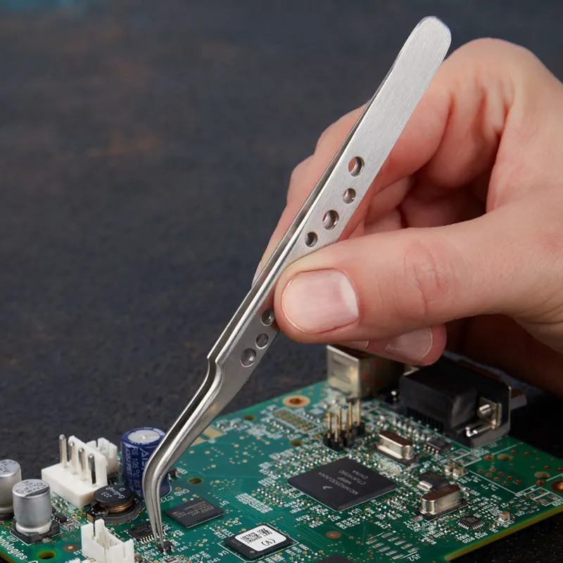 Пинцет изогнутый узкий 120мм Airy (блистер) REXANT - Фото 2