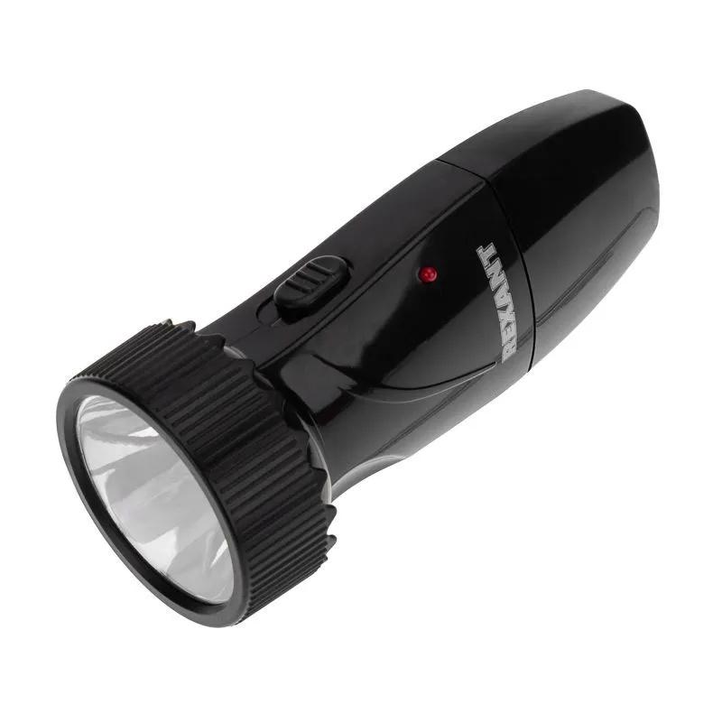 Фонарь универсальный, двухрежимный, с аккумулятором и встроенной евровилкой, зарядка от сети 220В REXANT 75-712