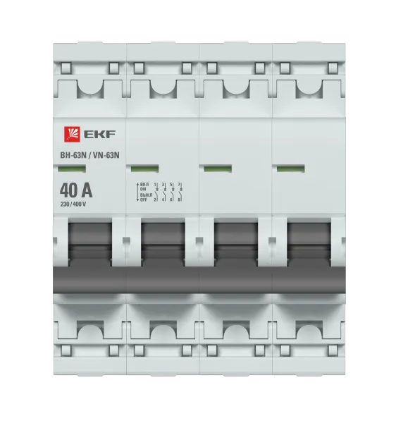 Выкл. нагрузки 4P 40А ВН-63N EKF PROxima