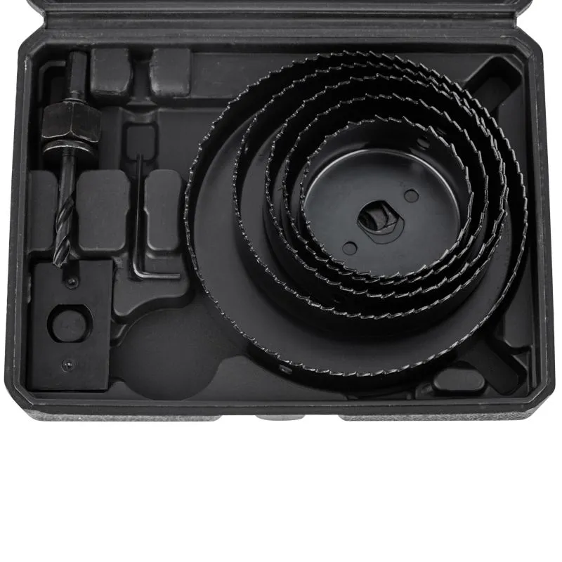 Набор кольцевых пил по дереву, 64-127 мм, 9 предметов KRANZ - Фото 2