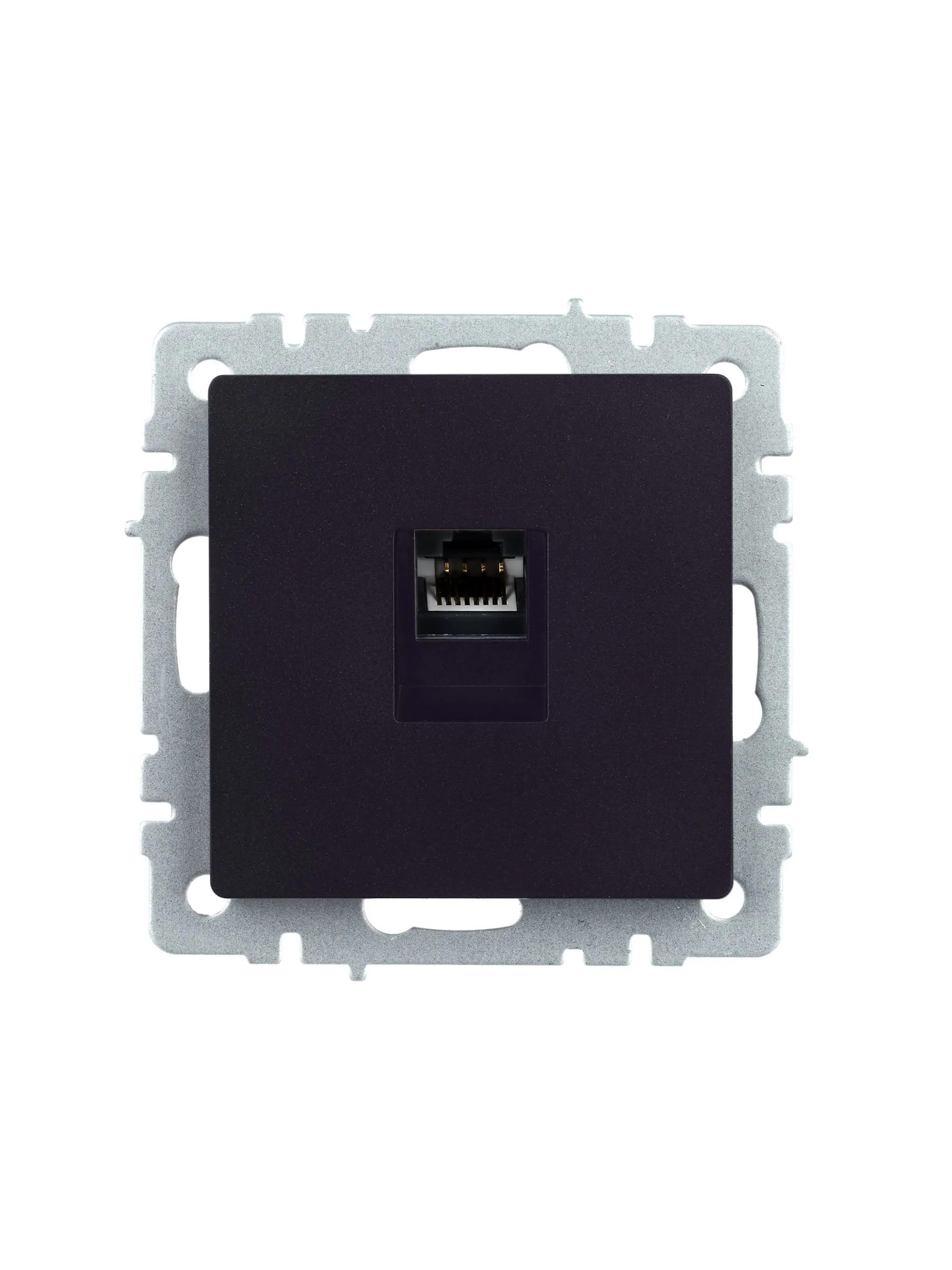 BRITE Розетка компьютерная RJ45 кат.5E РК10-БрЧ черный IEK - Фото 8