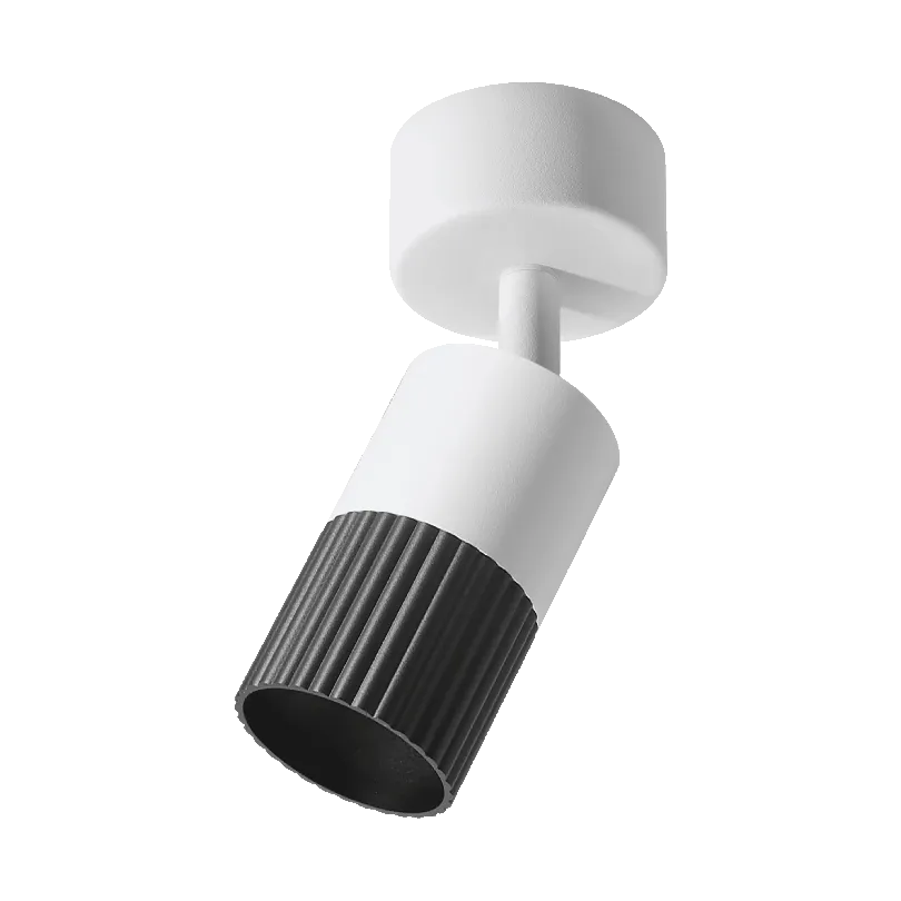 Накладной светильник WOLTA WSL-GU10/18BW-2 DUO под лампу GU10 Чёрный/белый  D55x170 WSL-GU10/18BW-2