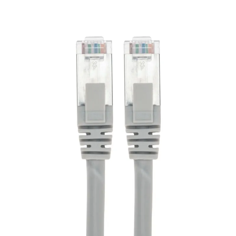 Патч-корд F/UTP, CAT 6, RJ45-RJ45, 26AWG, LSZH, серый, 1м REXANT - Фото 2