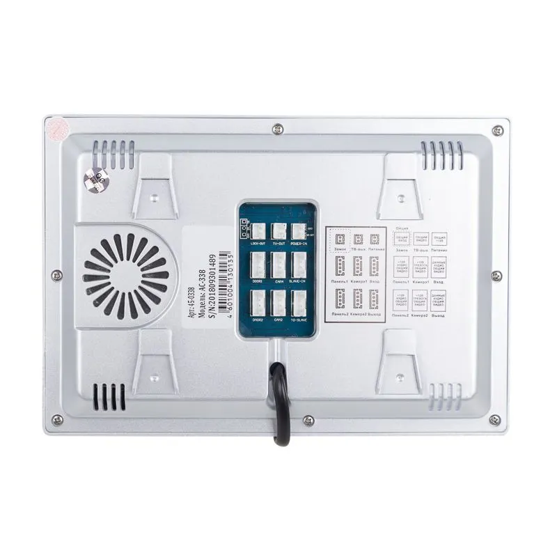 Цветной монитор  видеодомофона 7" формата AHD, с сенсорным экраном, детектором движения, функцией фото- и видеозаписи  (модель AC-338) - Фото 4