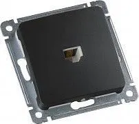 MASTER черн. Розетка тел. РСТ-400-08 РСТ-400-08