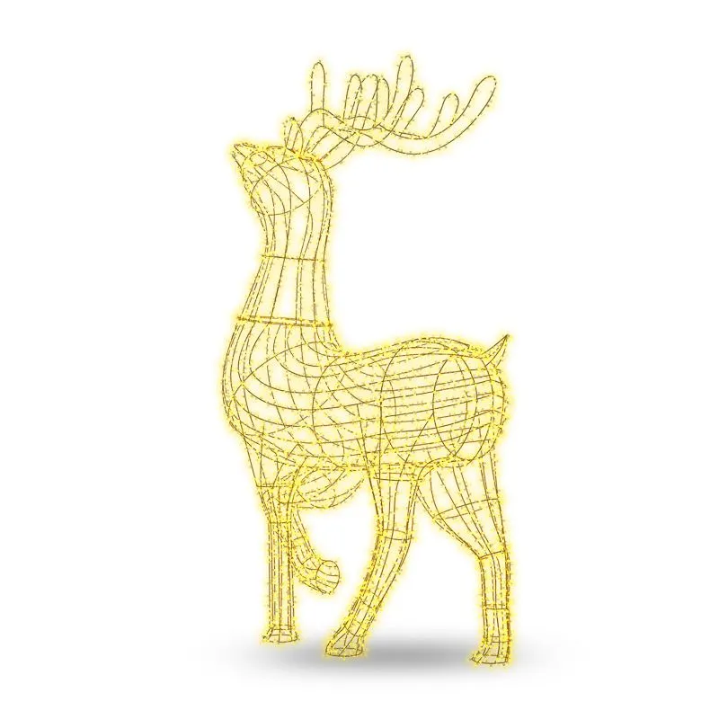 Фигура объемная Северный олень 300х200 см, 3000 LED, IP65, цвет свечения теплый белый NEON-NIGHT - Фото 5