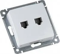 MASTER бел. Розетка комп. 2*RJ45 РСКК-440 РСКК-440