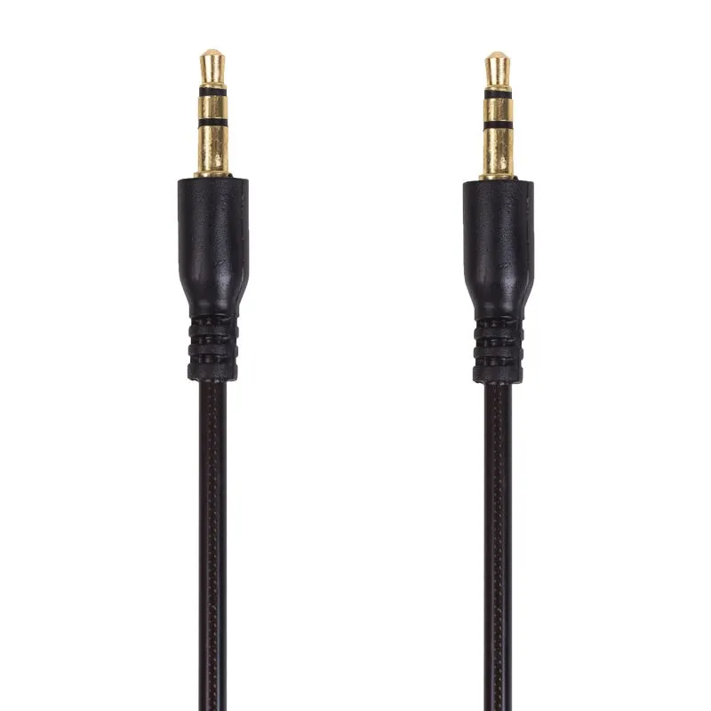 Аудиокабель AUX 3,5мм, 1м, черный, гелевый REXANT - Фото 2