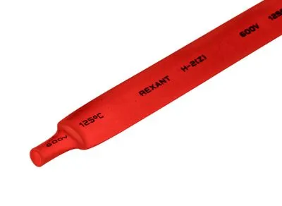 Трубка термоусаживаемая ТУТ нг 9,0/4,5мм, красная, упаковка 50 шт. по 1м REXANT - Фото 2