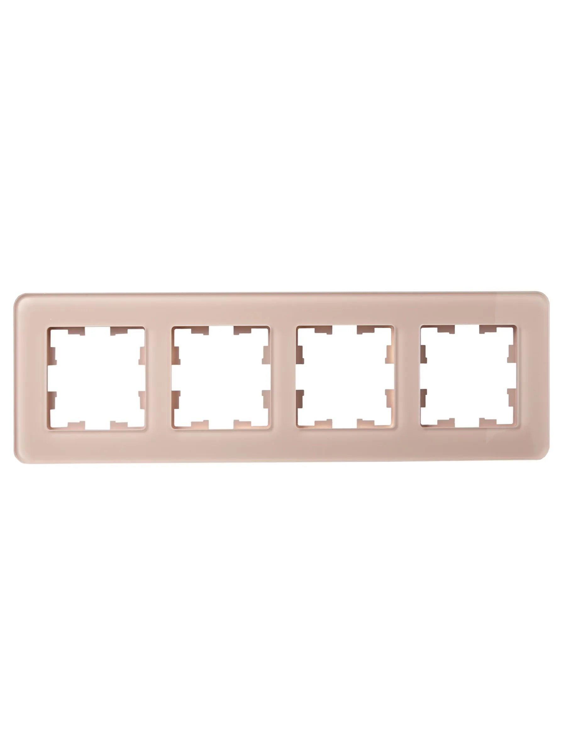 BRITE Рамка 4-местная РУ-4-2-Бр стекло дымчатый RE IEK - Фото 4