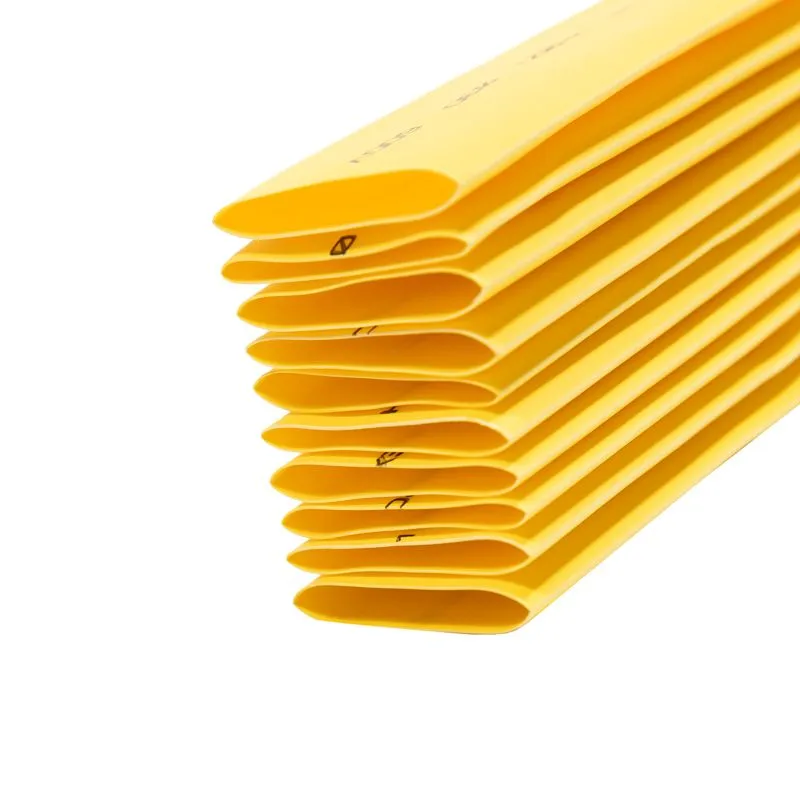 Трубка термоусаживаемая ТУТ нг 30,0/15,0мм, желтая, упаковка 10 шт. по 1м REXANT - Фото 4