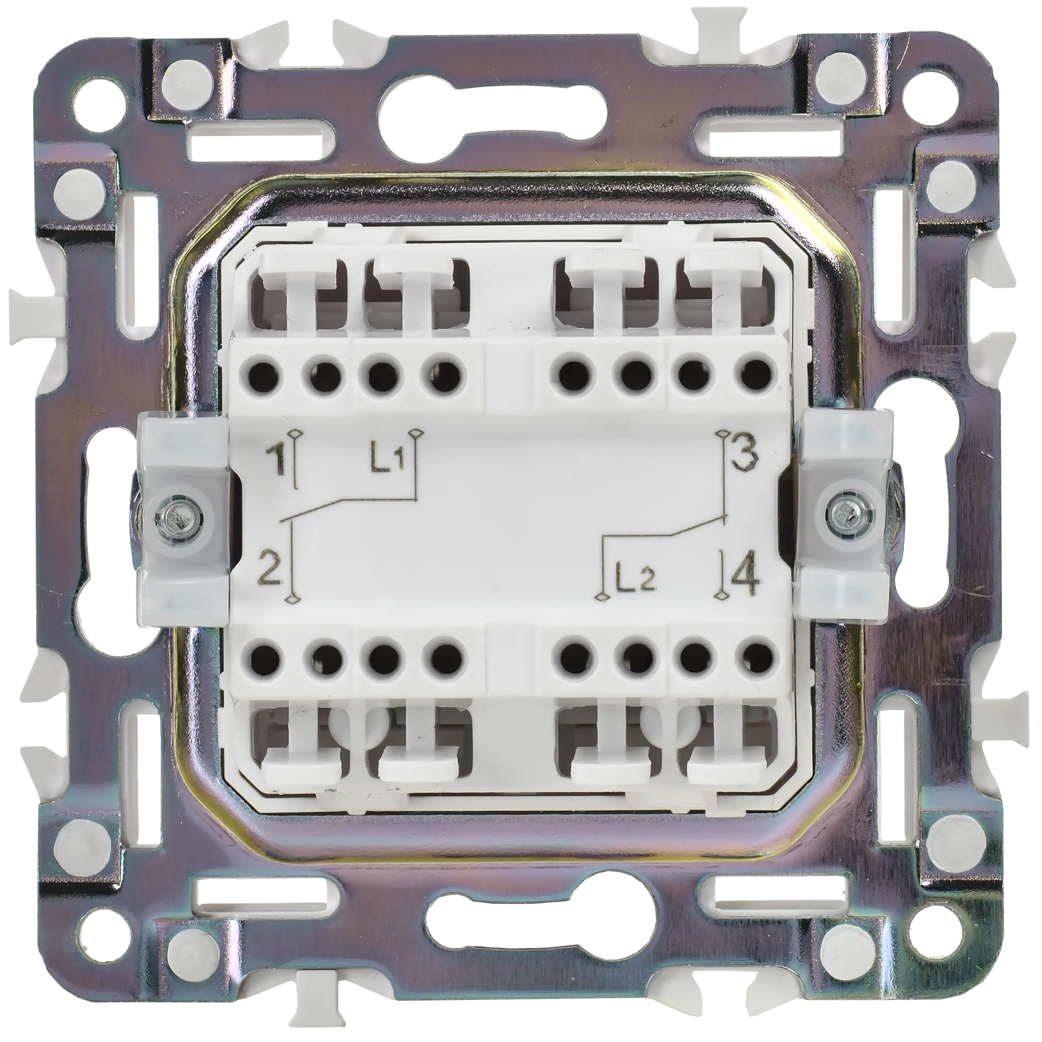 SKANDY Выключатель 2-клавишный проходной 10А SK-V05Bl черный IEK - Фото 7