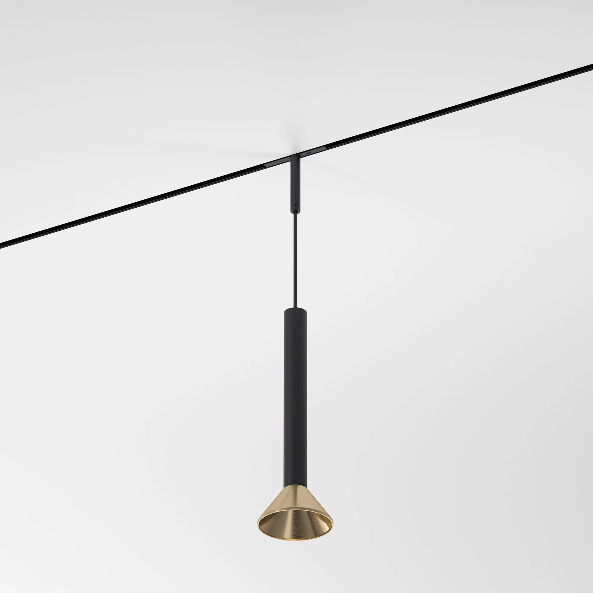 Mini Magnetic Трековый светильник 3W 3000K (черный/латунь) 85164/01 