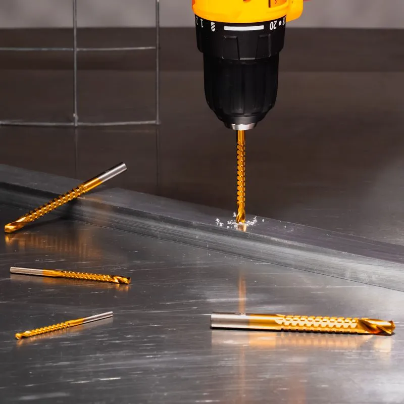 Сверло-фреза по металлу 4мм, HSS, ТИТАН, цилиндрический хвостовик (1 шт/уп) KRANZ - Фото 2