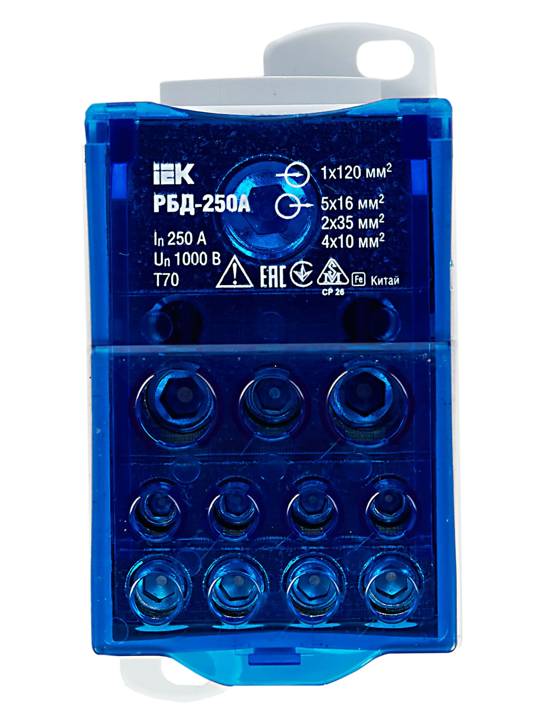 Блок распределительный РБД-250А на DIN-рейку IEK - Фото 8
