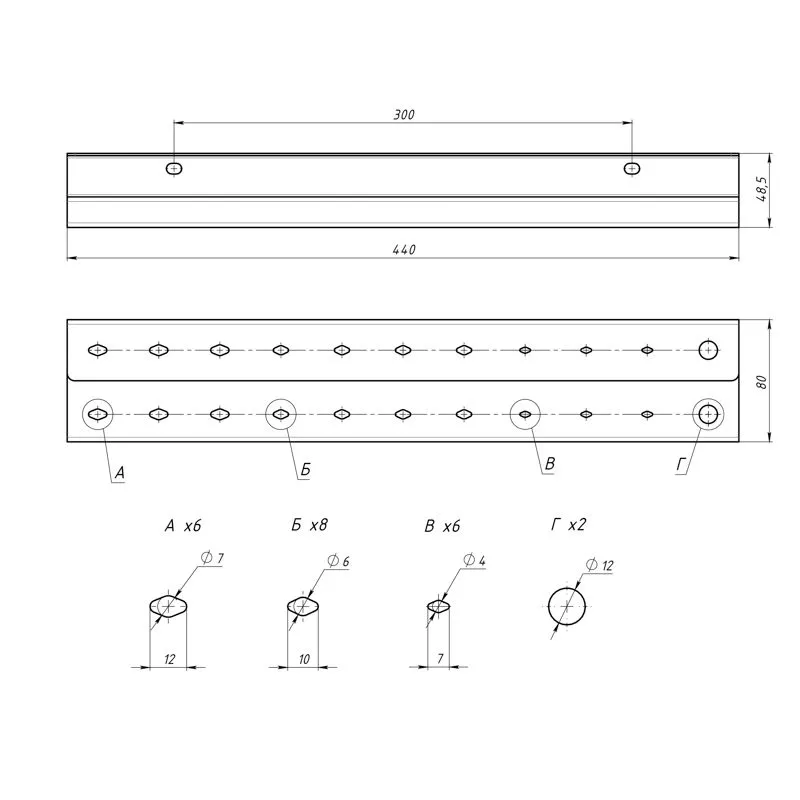 Держатель-органайзер для отверток двухуровневый, настенный, черный REXANT - Фото 4