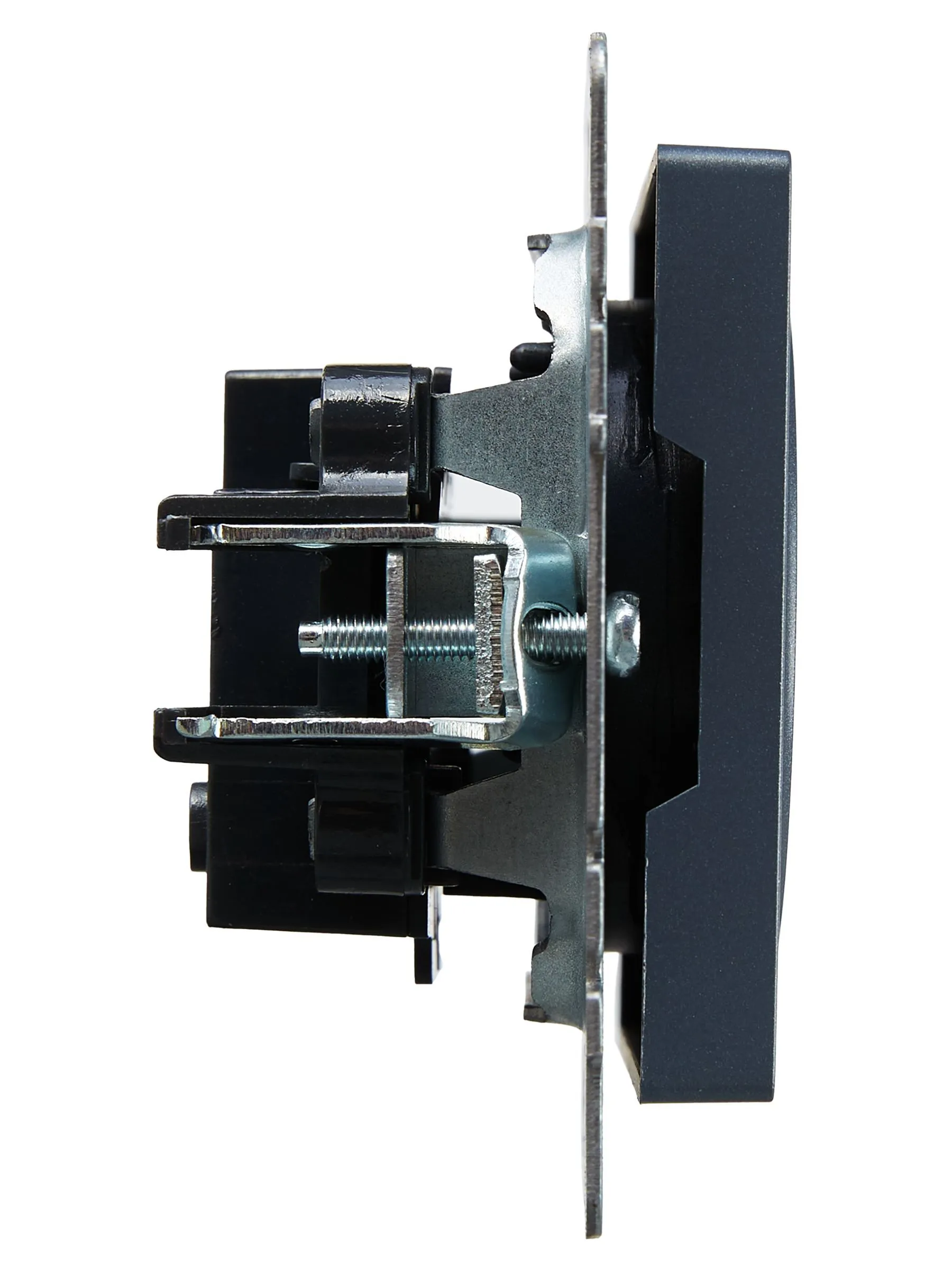 BRITE Розетка 1-местная без заземления без защитных шторок 10А РС10-1-0-БрМ маренго IEK - Фото 7