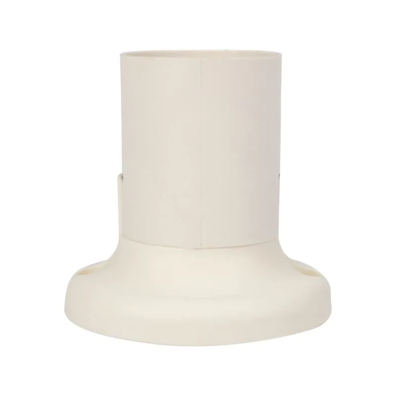 Патрон пластиковый настенный Е27 прямой, белый REXANT - Фото 2