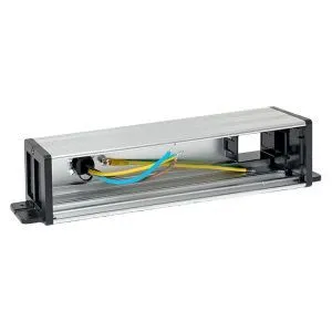 Встраиваемый настольный розеточный блок для крепления под столом, 8 модулей, C-Line cl-vnbu-8-s