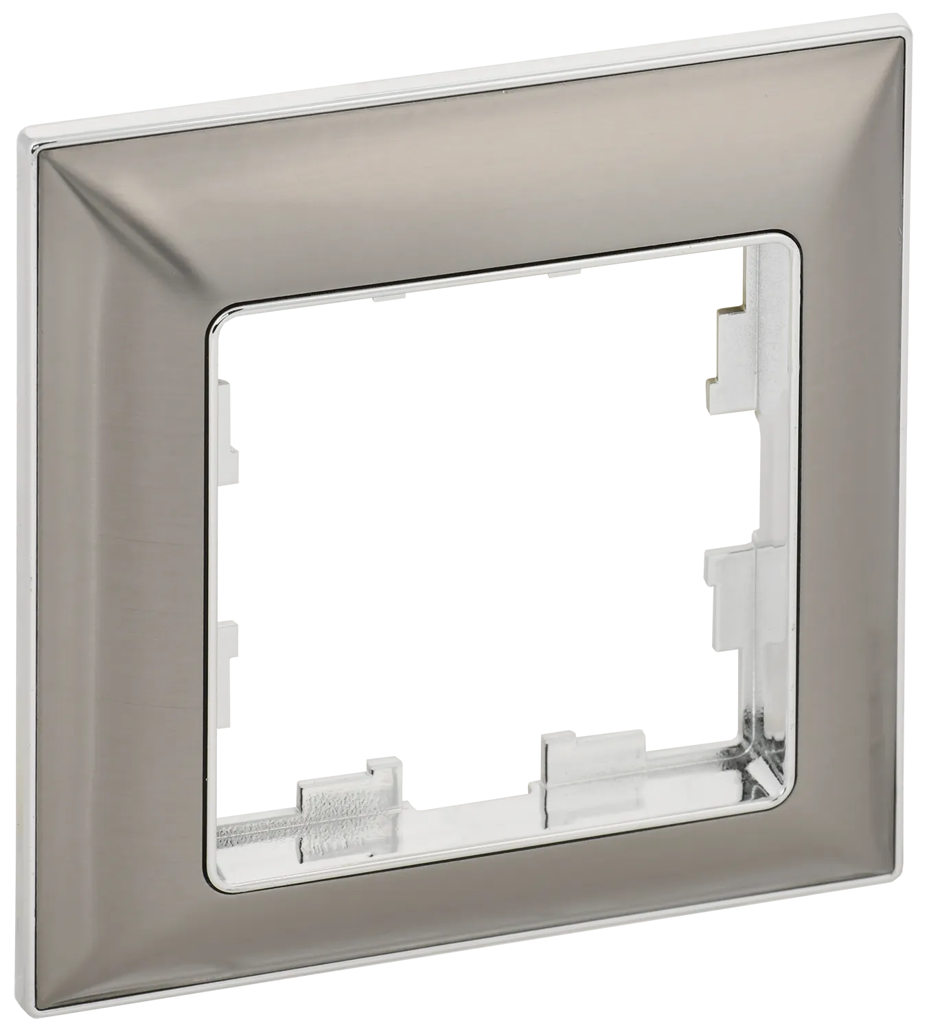 BRITE Рамка 1-местная РУ-1-Бр хром/никель IEK