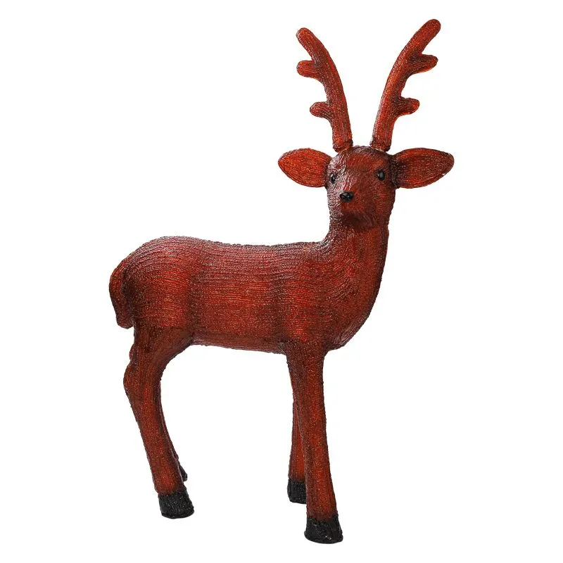 Акриловая светодиодная фигура Бурый олень 100 см, 380 светодиодов, IP 65, понижающий трансформатор в комплекте, NEON-NIGHT - Фото 3