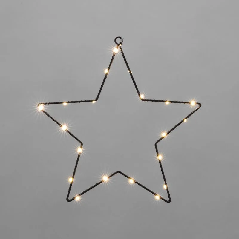 Светодиодная подвесная фигура Звезда на металлическом каркасе, цвет теплый белый NEON-NIGHT 501-057