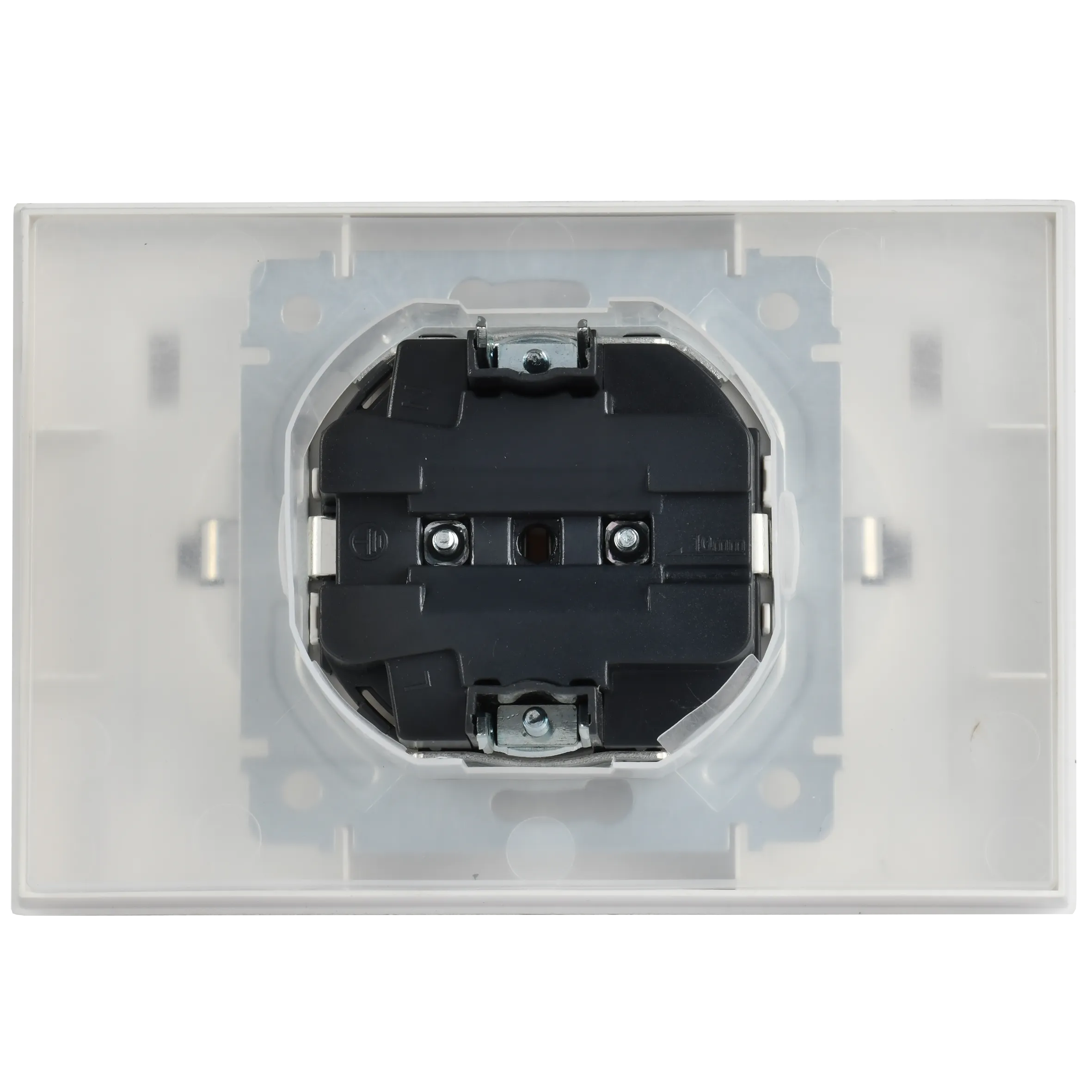 BRITE Розетка 2-местная с заземлением с защитными шторками и крышкой 16А в сборе IP44 РСбш12-3-44-БрАБ арктический белый IEK - Фото 6