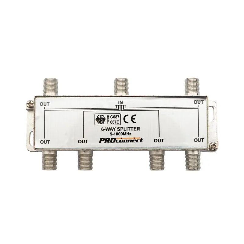 Делитель ТВх6 под F-разъем, 5-1000МГц PROconnect - Фото 2