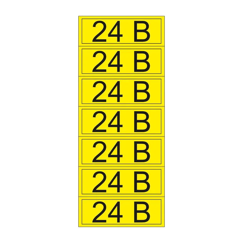 Наклейка знак электробезопасности «24 В» 35х100 мм REXANT (7 шт на листе)