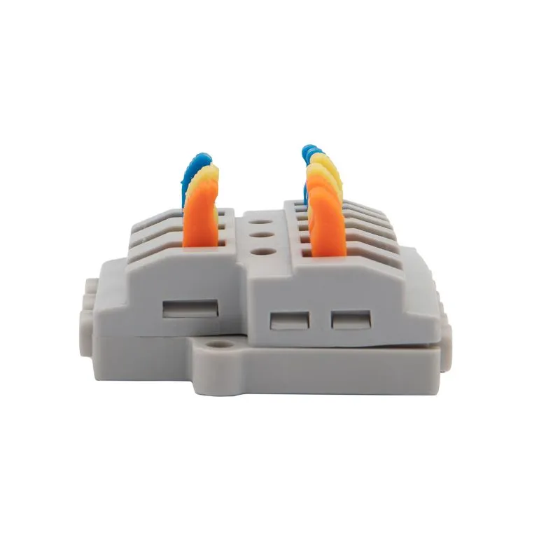 Клемма СМК 3х2 проходная разветвительная 3 полюса, с монтажной площадкой (1 ввод, 2 вывода на полюс) (50 шт./уп.) REXANT - Фото 3