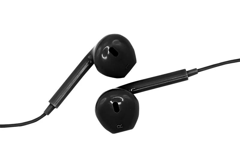 Наушники с микрофоном черные - Фото 2