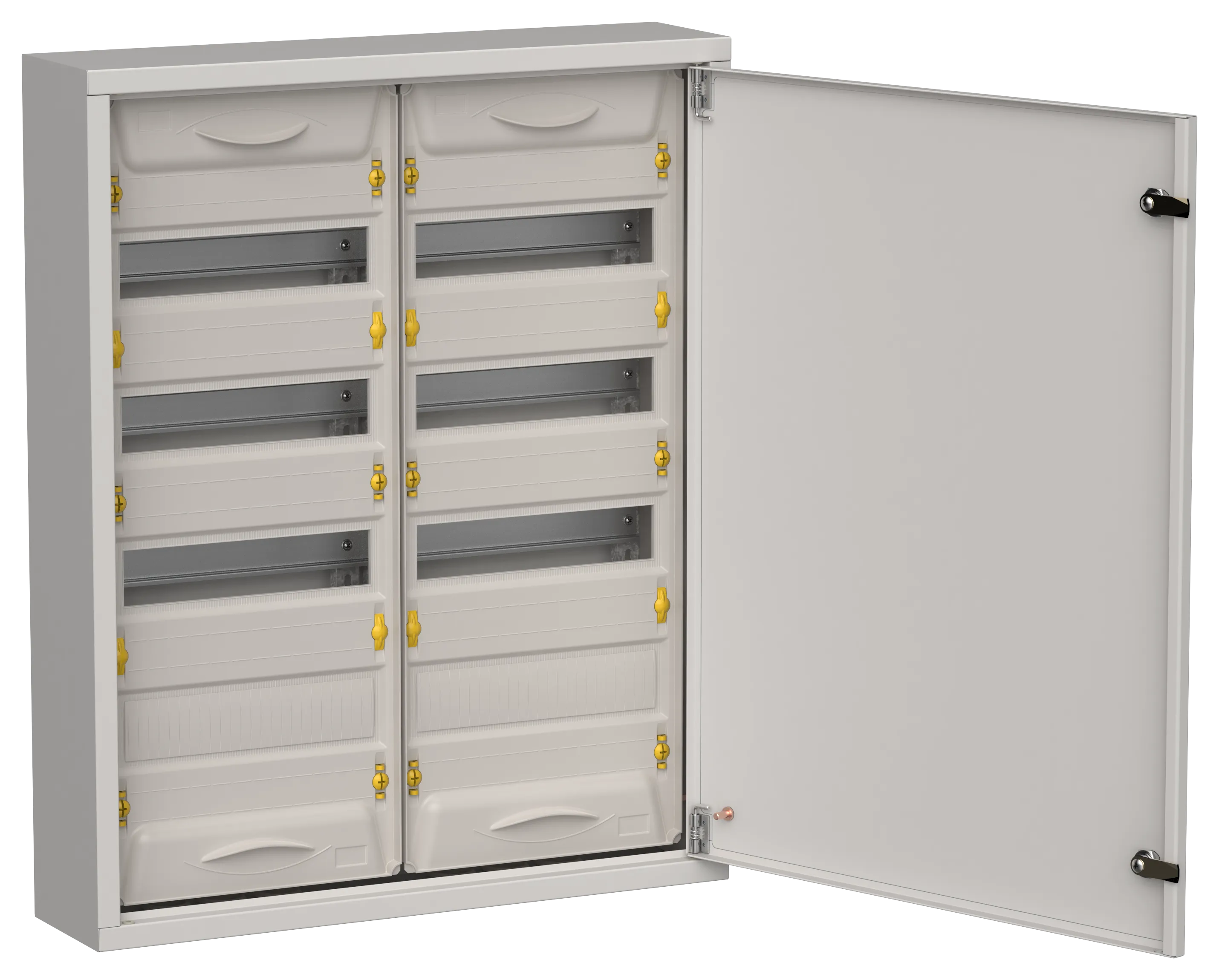 TITAN 5 Корпус металлический ЩРн-96 (2х48) 710х570х140мм IP31 серый (одна дверь) IEK TI5-50-N-2X048-31-7035