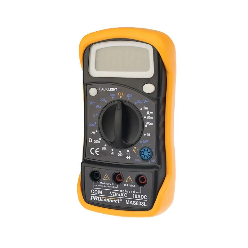 Портативный мультиметр MAS838L (DT858L) PROconnect - Фото 2
