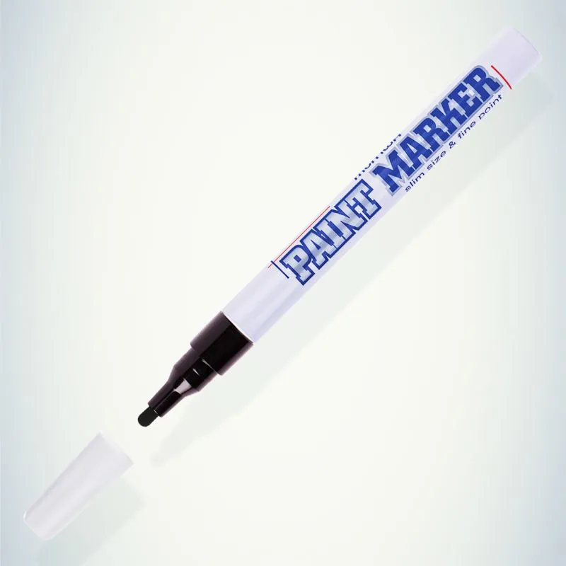 Маркер-краска Slim 2мм, нитрооснова, черный MunHwa - Фото 4