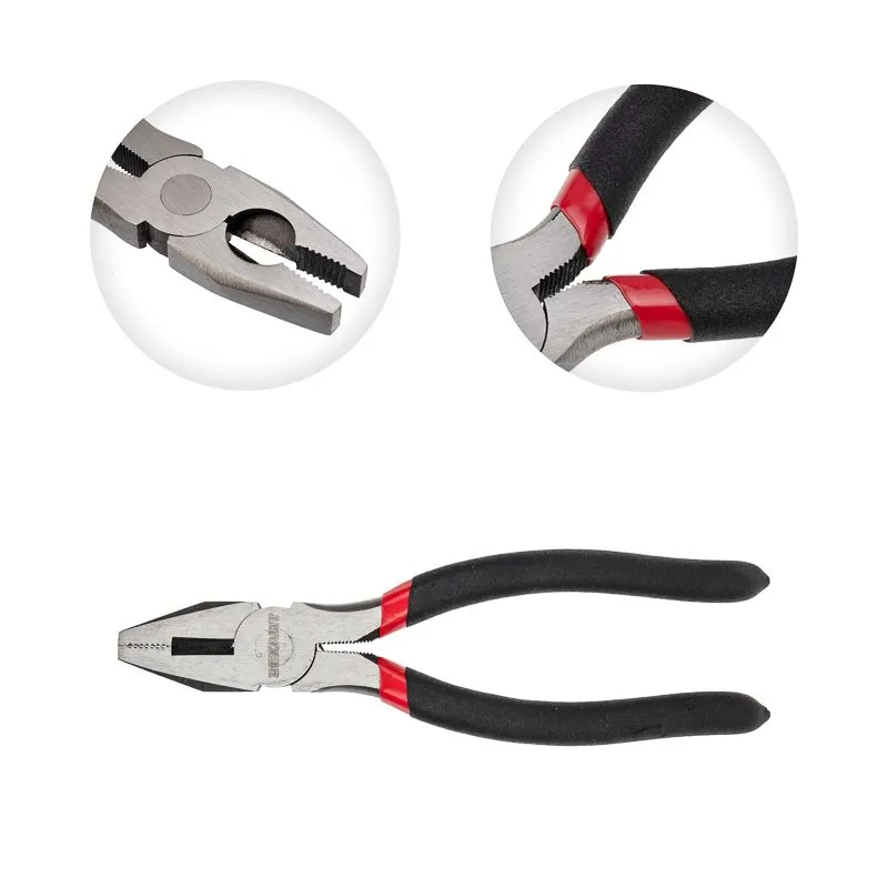 Плоскогубцы комбинированные 180мм, обливные рукоятки REXANT - Фото 3