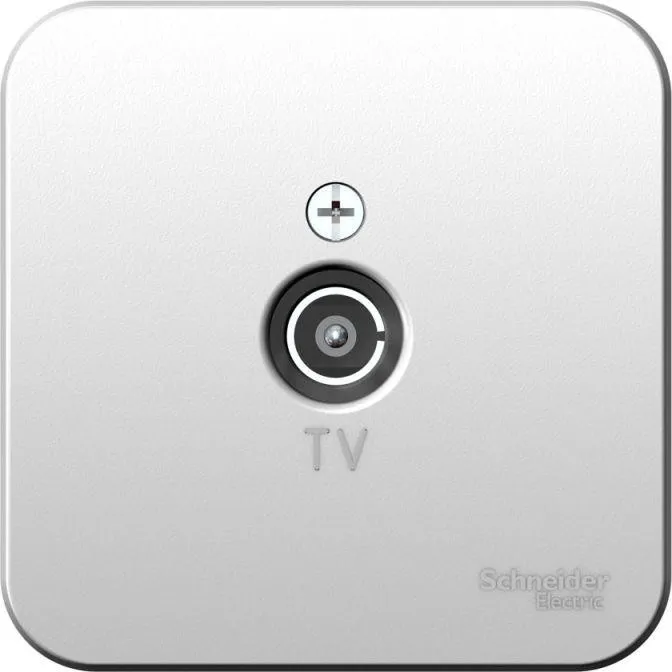 Розетка телевизионная TV ОП Blanca коннектор с изолир. пластиной алюм. SE BLNTA000013 - Фото 2