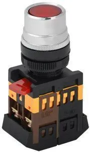 Кнопка ABLF-22 красный d=22мм неон/240В 1з+1р IEK BBT10-ABLF-K04