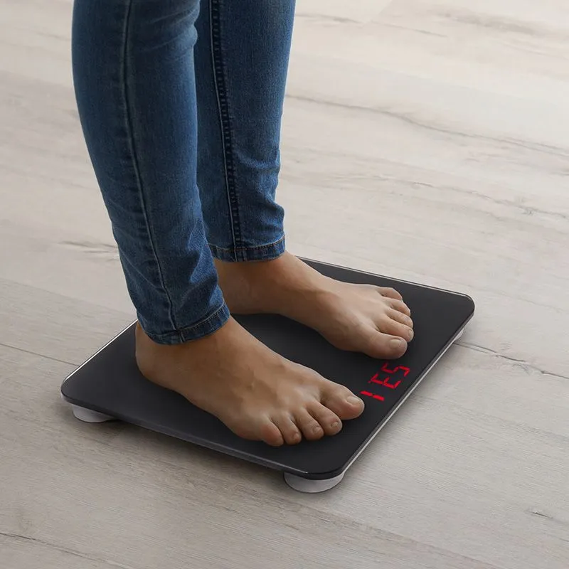 Весы электронные DOMIE с функцией Bluetooth подключения, до 180 кг, с цифровым  дисплеем - Фото 3