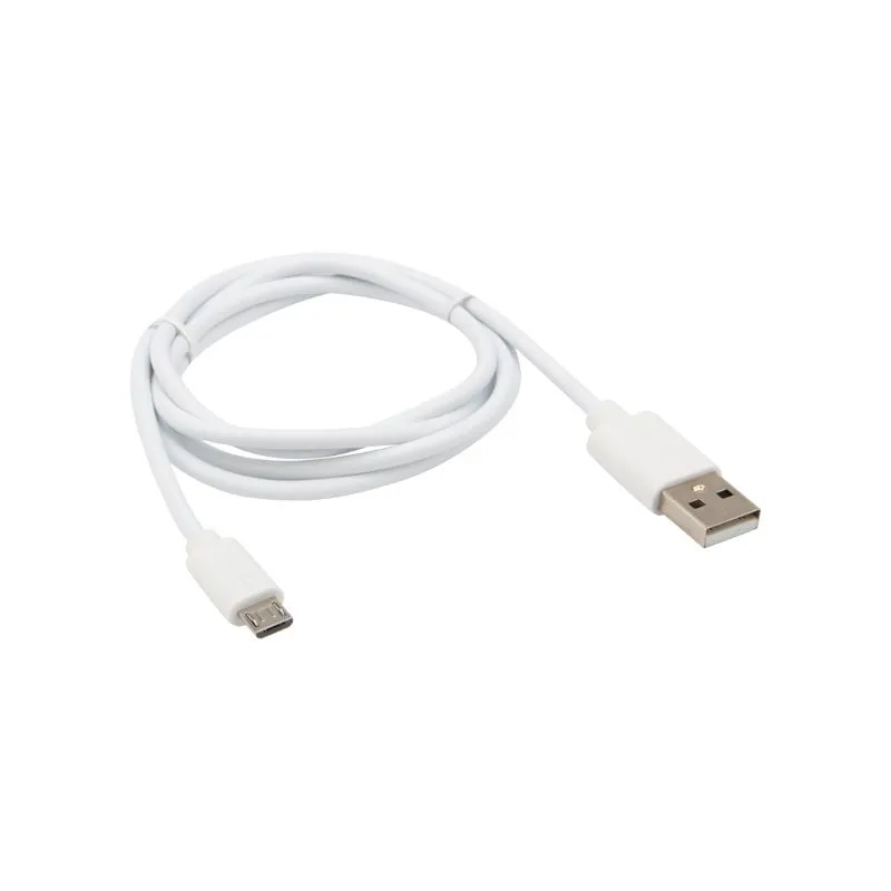 Кабель USB-A – micro USB, 1А, 1м, ПВХ, белый REXANT - Фото 2