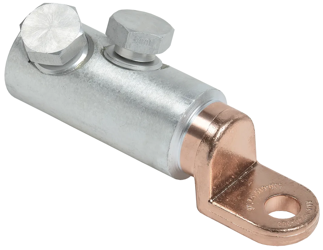 Медно-алюминиевый механический наконечник со срывными болтами АММН 240-300 до 1кВ IEK UZA-28-S240-S300-21