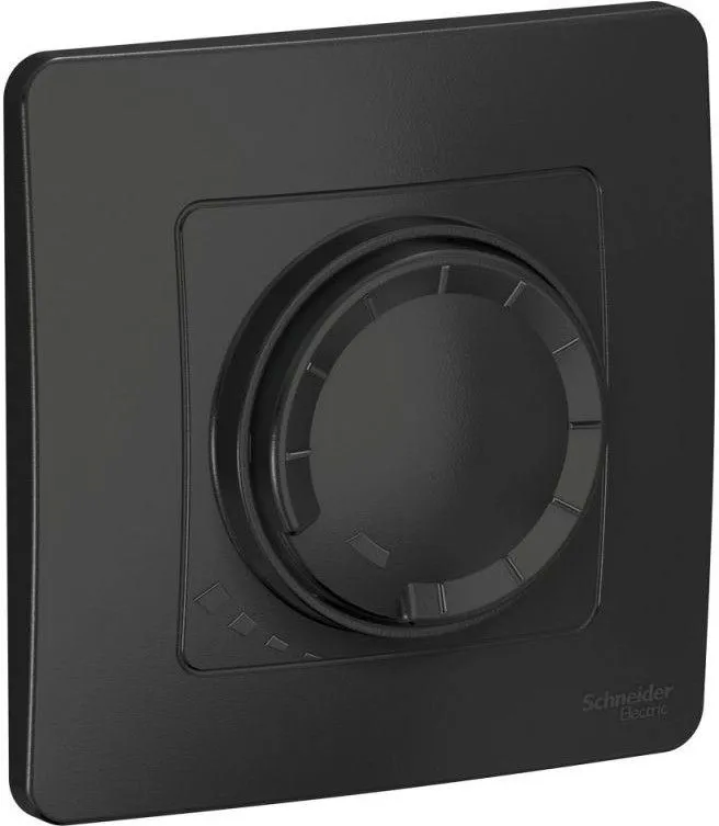 Светорегулятор поворотно-нажимной универсальный СП Blanca 400Вт антрацит SE BLNSS040016