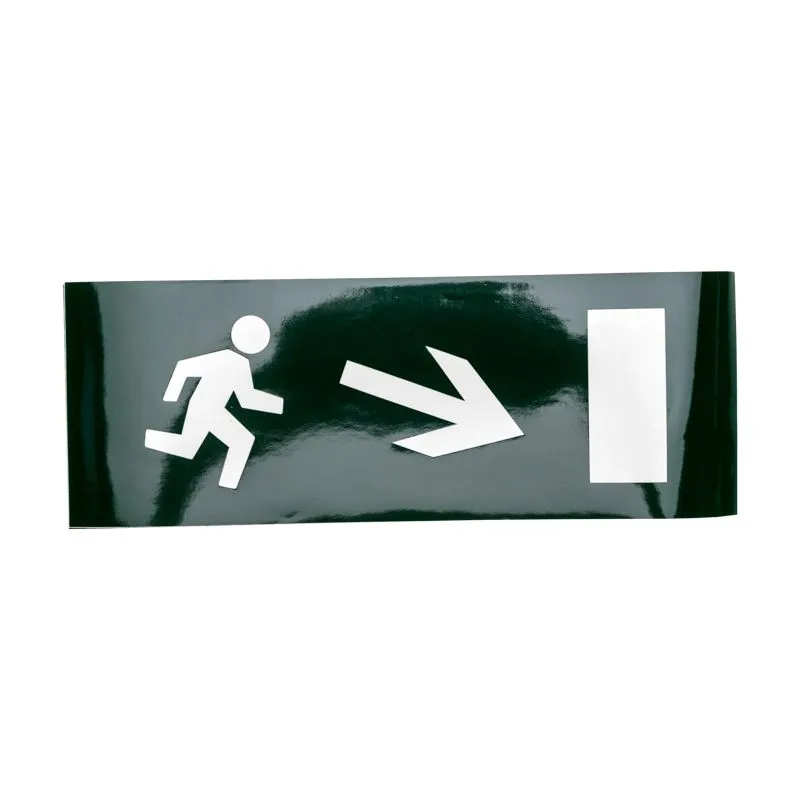 Наклейка для аварийного светильника  "Направление к эвакуационному выходу направо вниз" REXANT