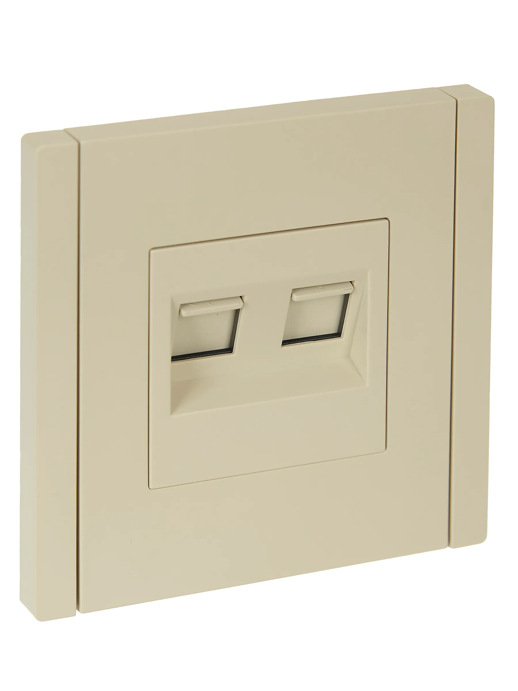 FORTE&PIANO Розетка двойная RJ11+RJ45 кат.5E FP435 ваниль IEK FP-KT20-O-1-K10